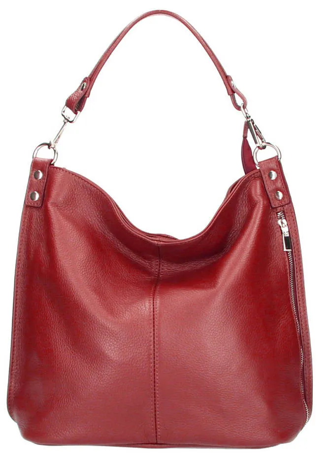 Red leather bag ludmilla