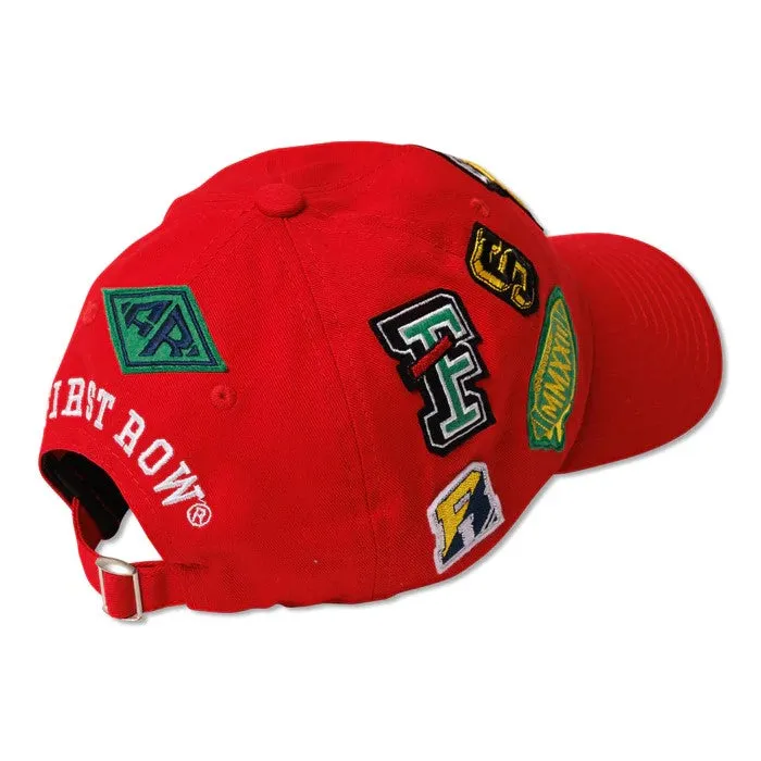 Red Multi Patch Cap - First Row