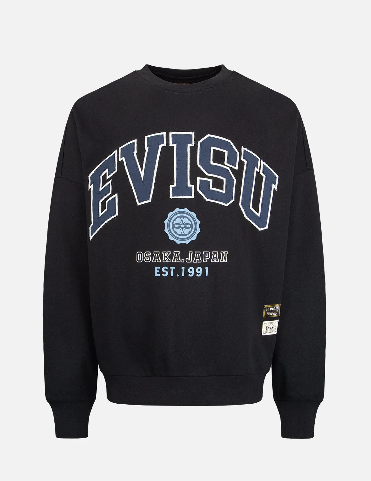 Retro Logo Print Oversized Sweatshirt