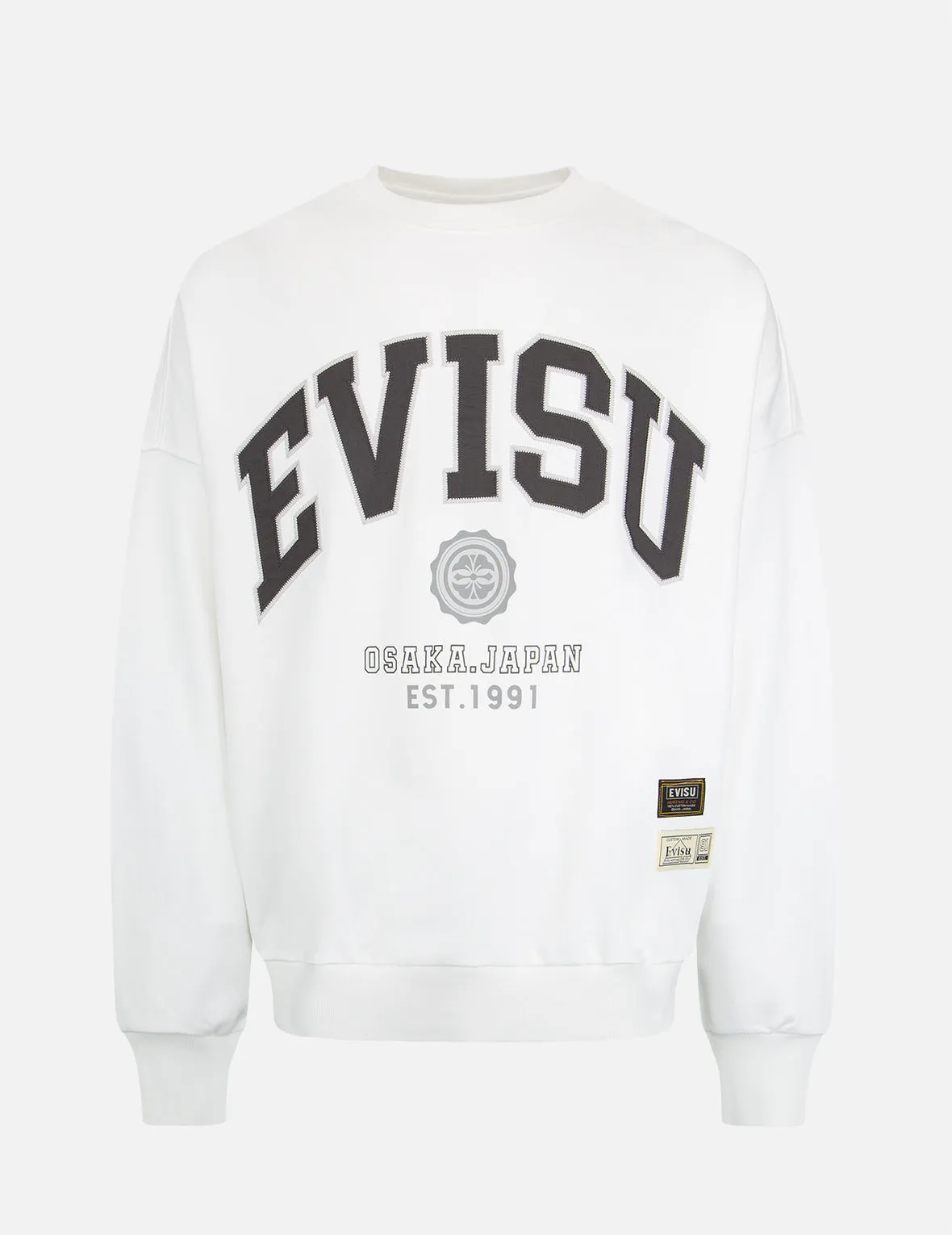 Retro Logo Print Oversized Sweatshirt