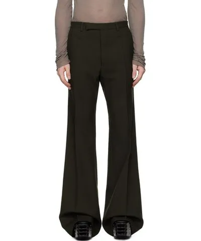 Rick Owens Green Porterville Wide Astaires Trousers