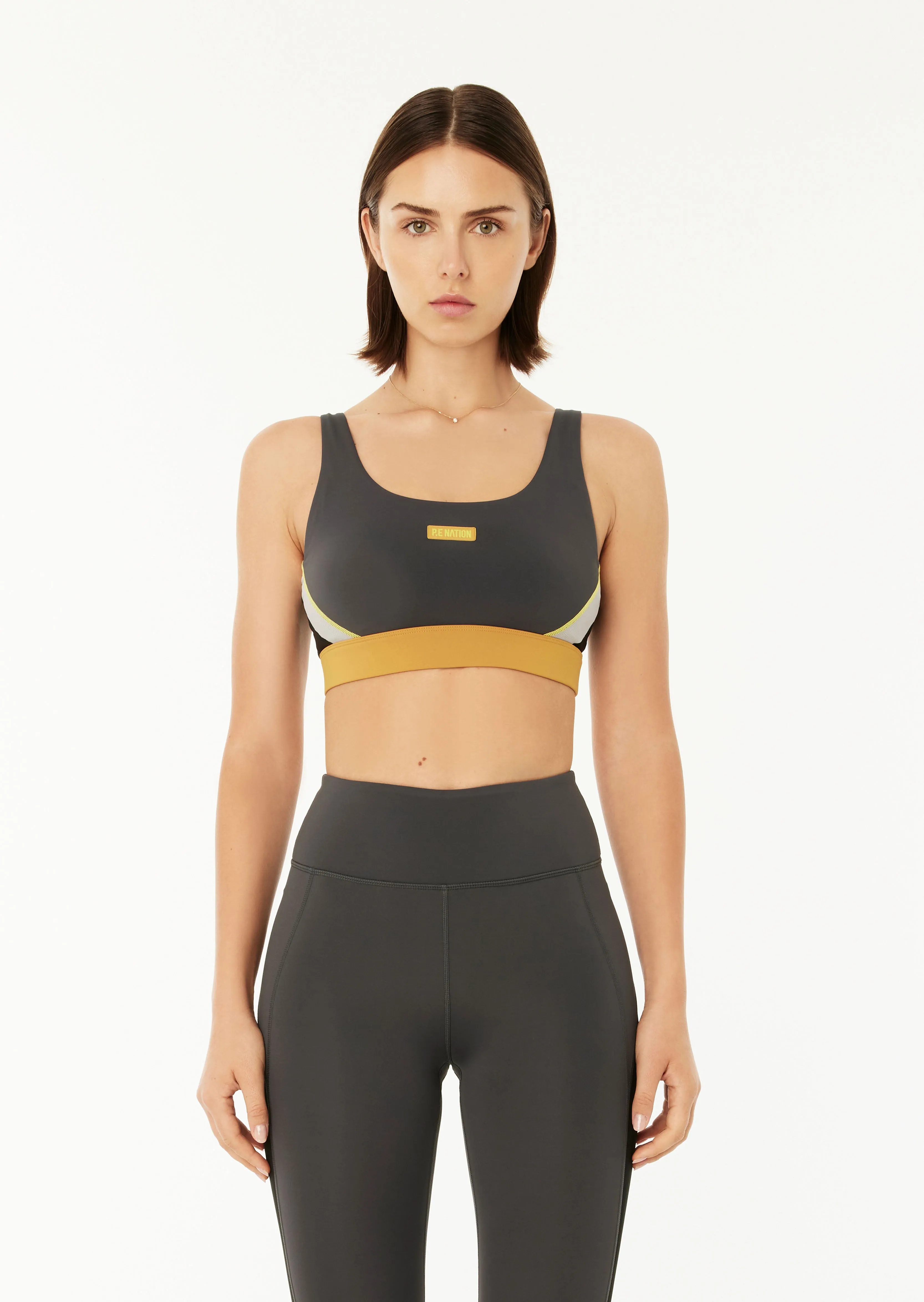 RIOCHET SPORTS BRA IN DARK SHADOW