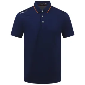 RLX French Navy/Lifeboat Orange Polo Shirt - SS23