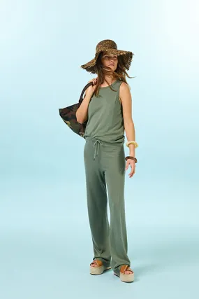 Rodier OLIVE GREEN KNIT TROUSERS