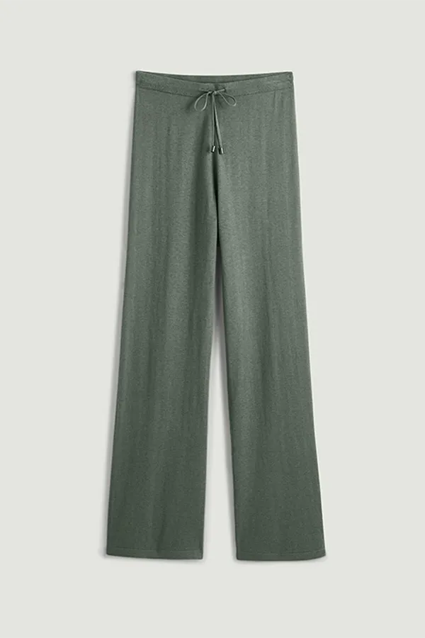 Rodier OLIVE GREEN KNIT TROUSERS