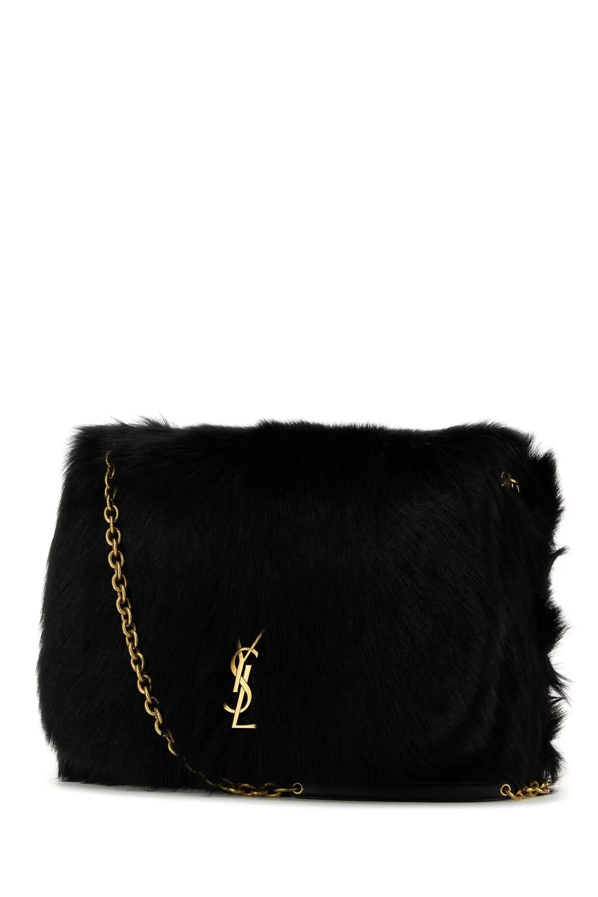 Saint Laurent Black Shearling Jamie 4.3 Shoulder Bag