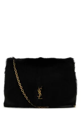 Saint Laurent Black Shearling Jamie 4.3 Shoulder Bag