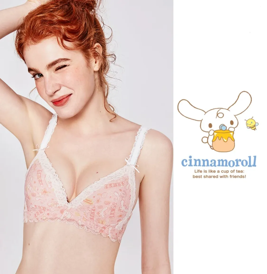 Sanrio Baby Lace Bra and Underwear Set