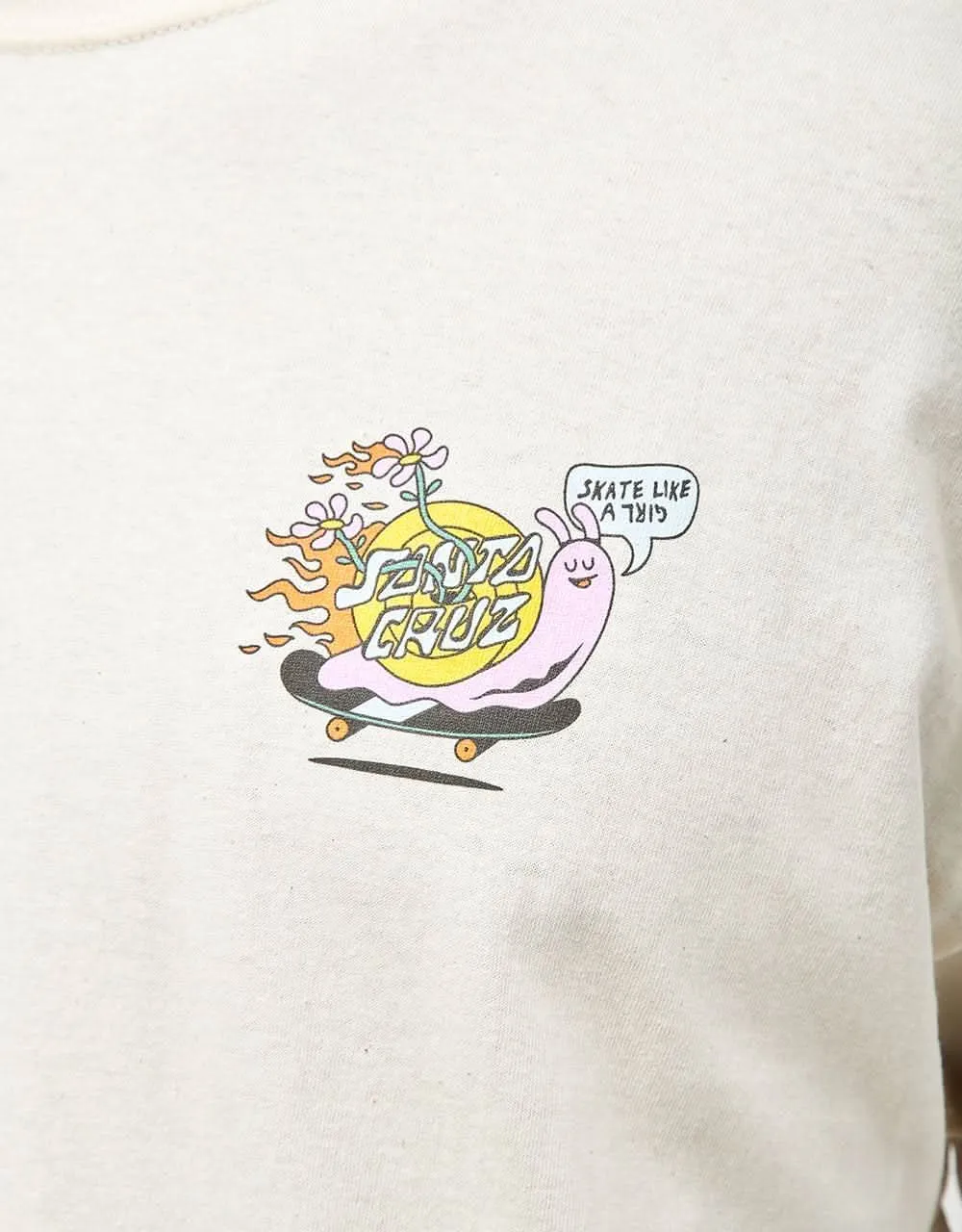 Santa Cruz x Skate Like A Girl T-Shirt - Natural