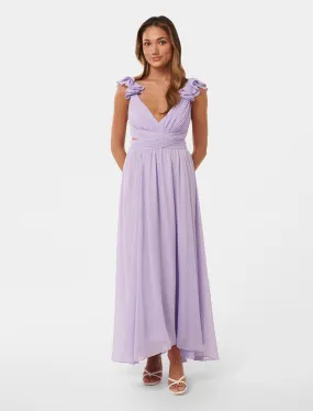 Selena Petite Ruffle Maxi Dress