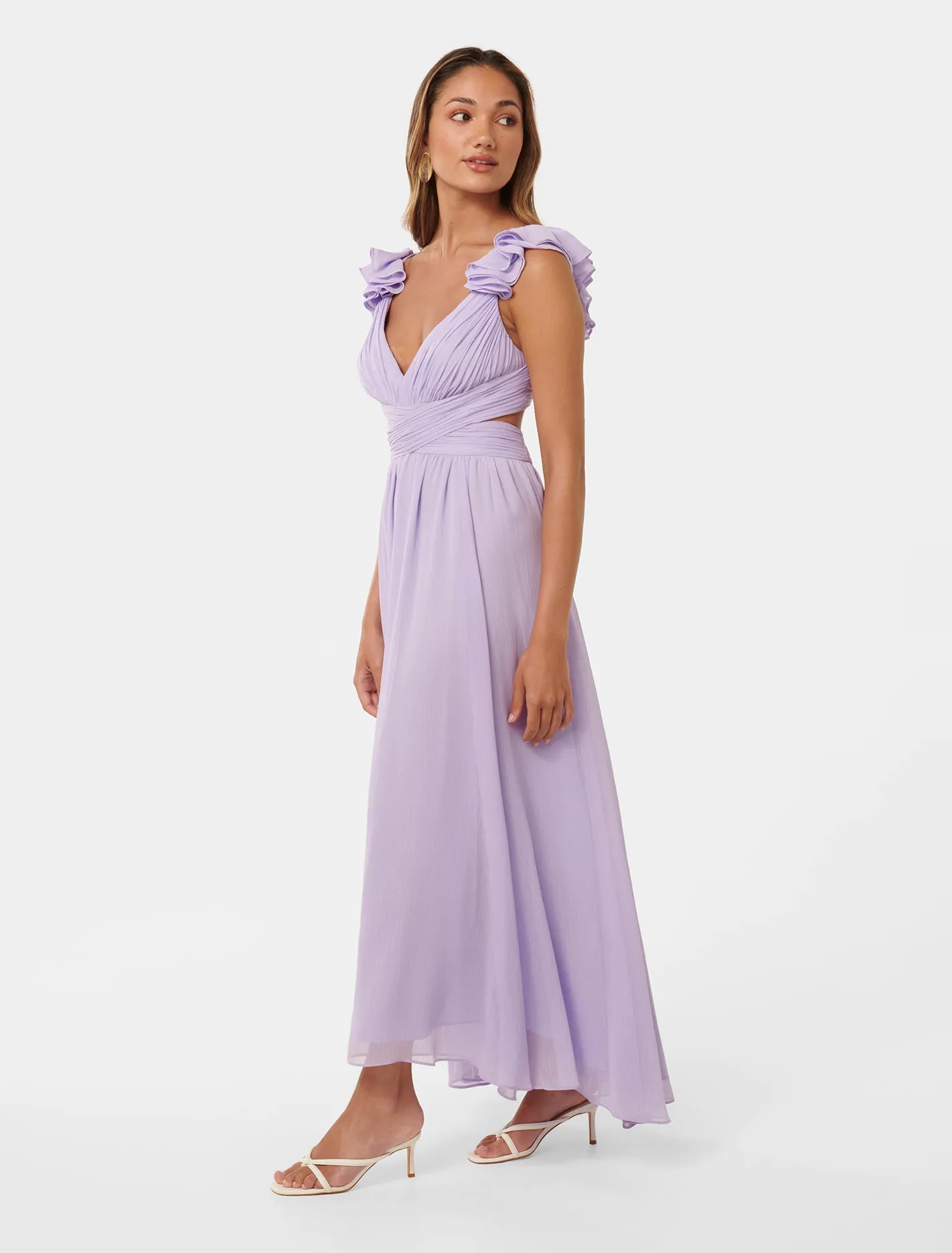 Selena Petite Ruffle Maxi Dress