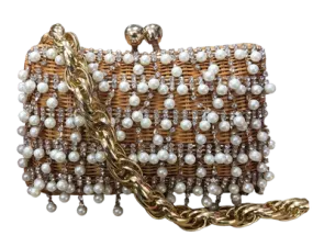 Serpui Charlotte Pearl Bag Light Honey