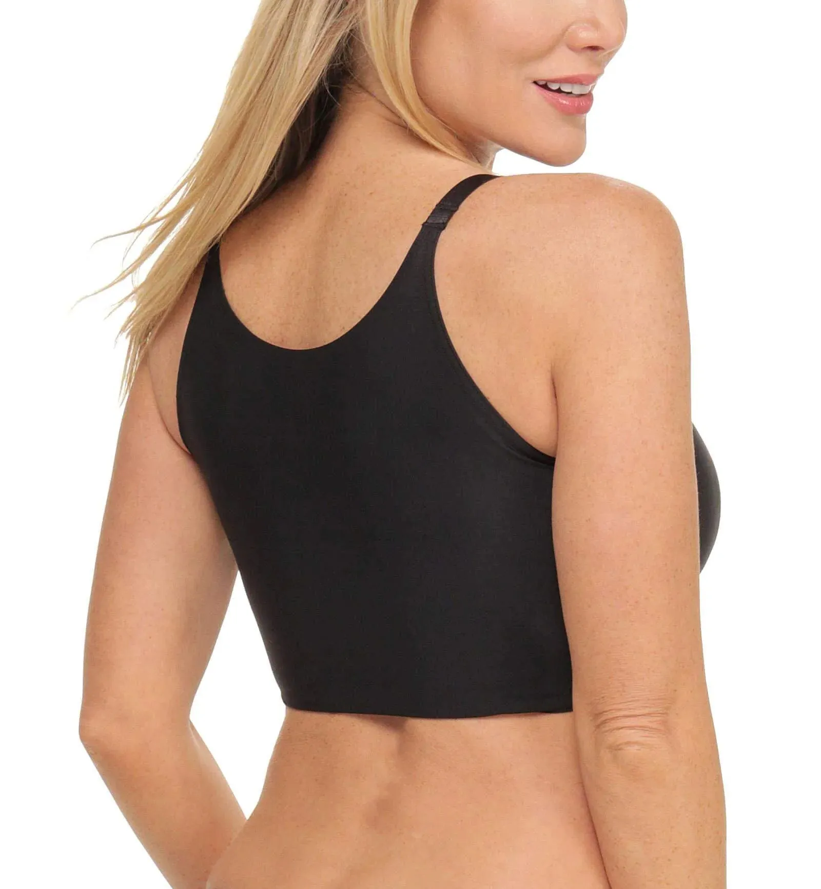 Comfeez Short Wirefree Back Smoothing Bralette in Black