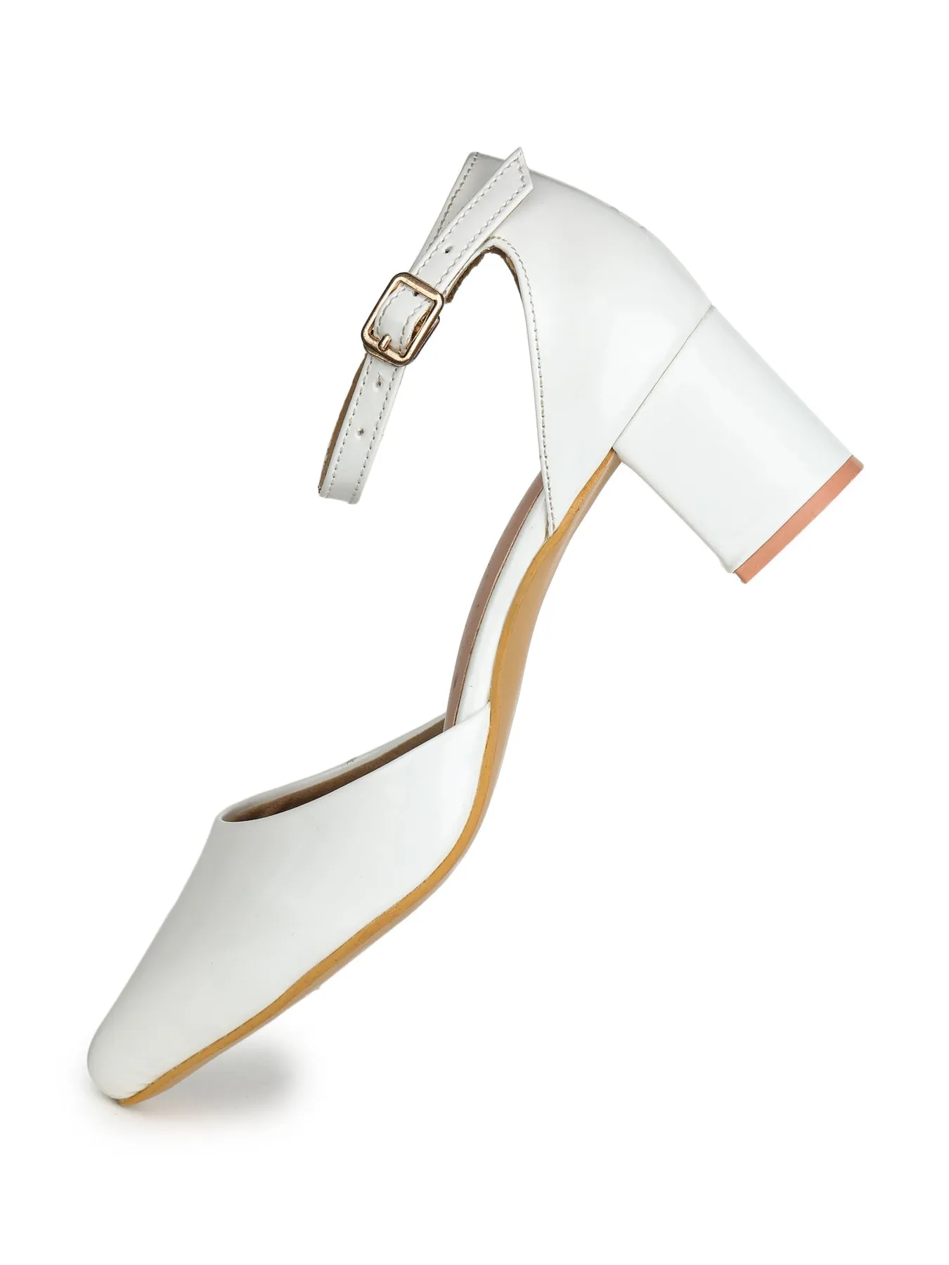 Shezone White Women Heels