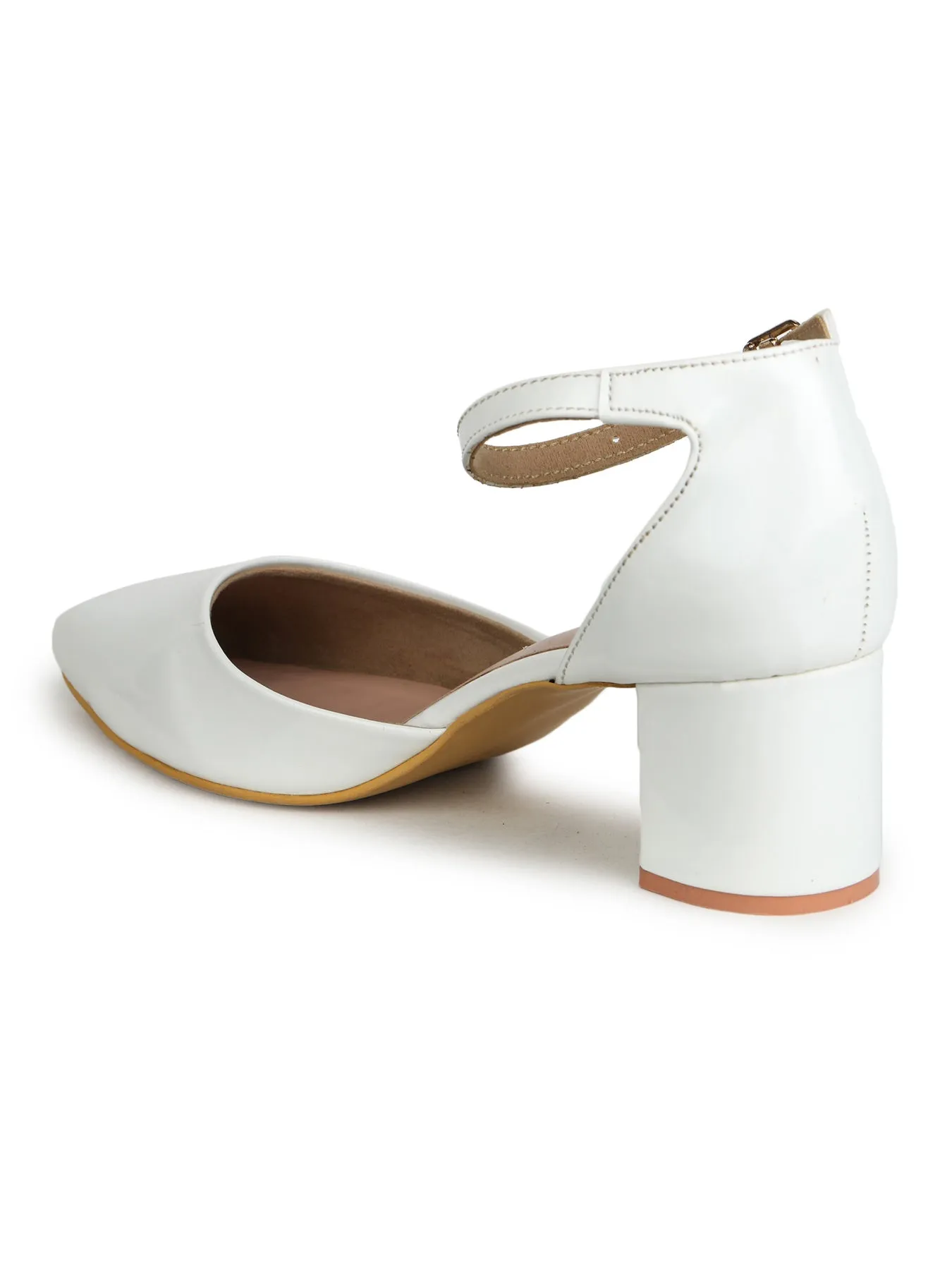 Shezone White Women Heels