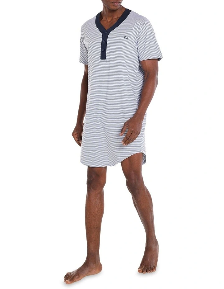 Short Sleeve Knit Nightshirt