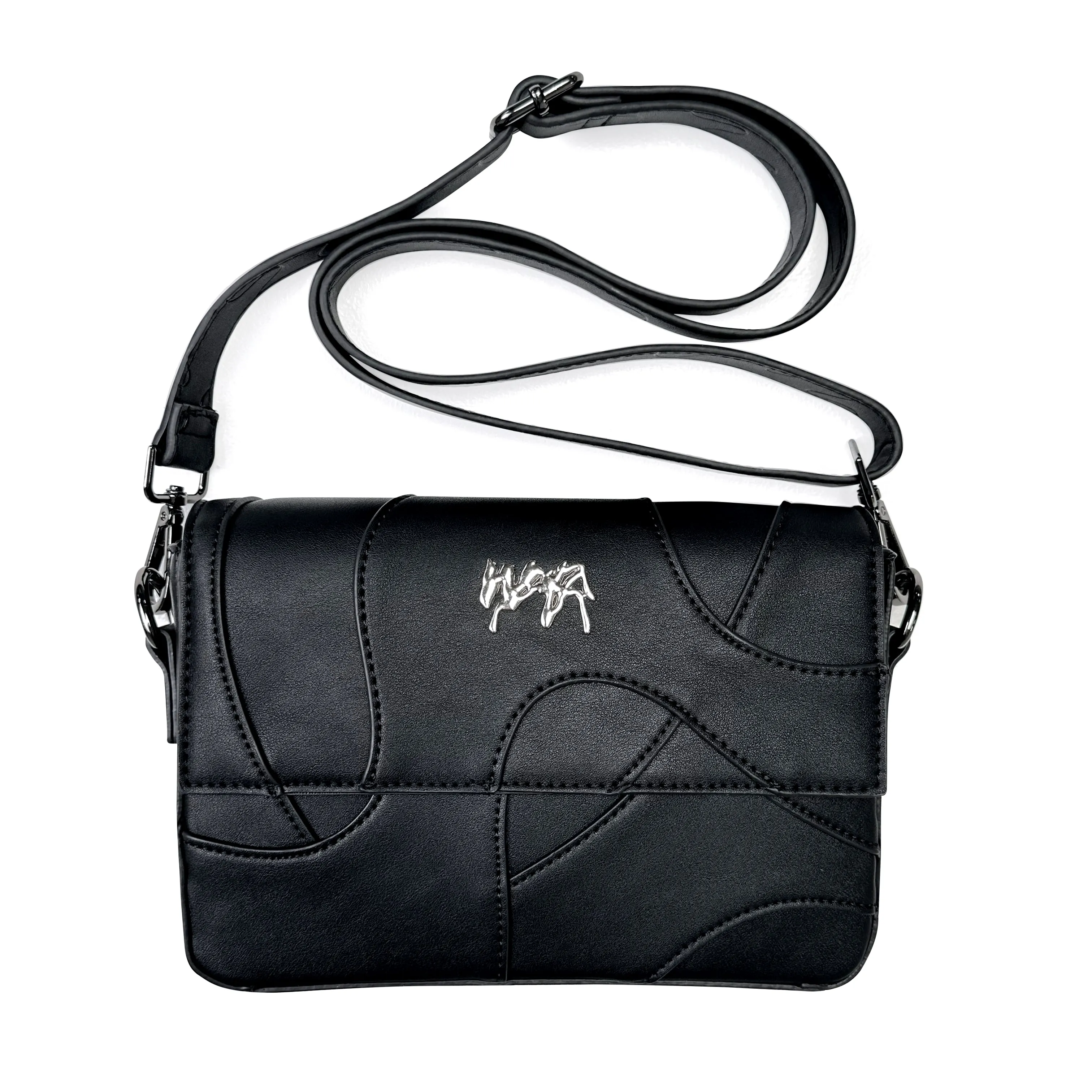 Shoulder Bag Wavy - Black