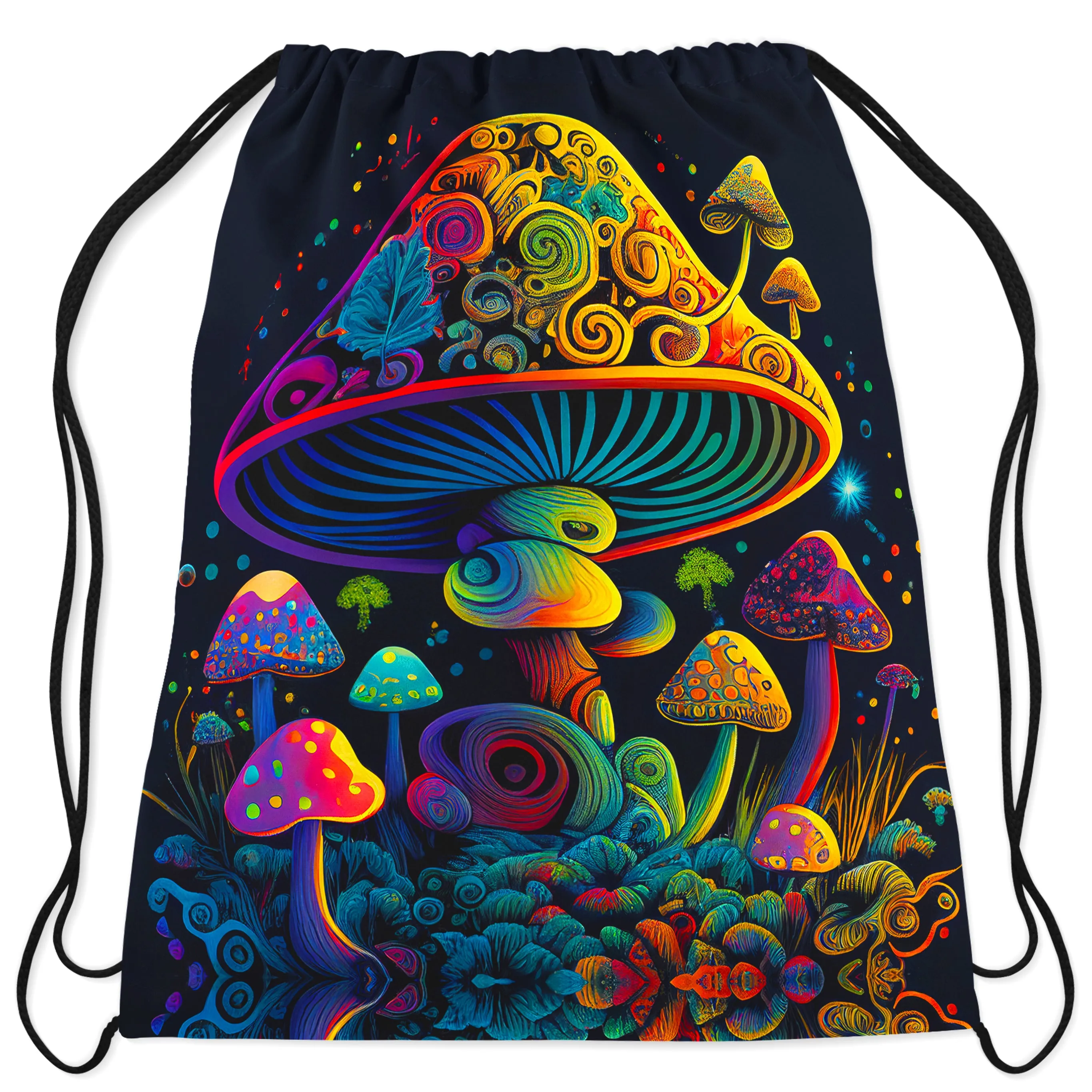 Shroom Melt Drawstring Bag