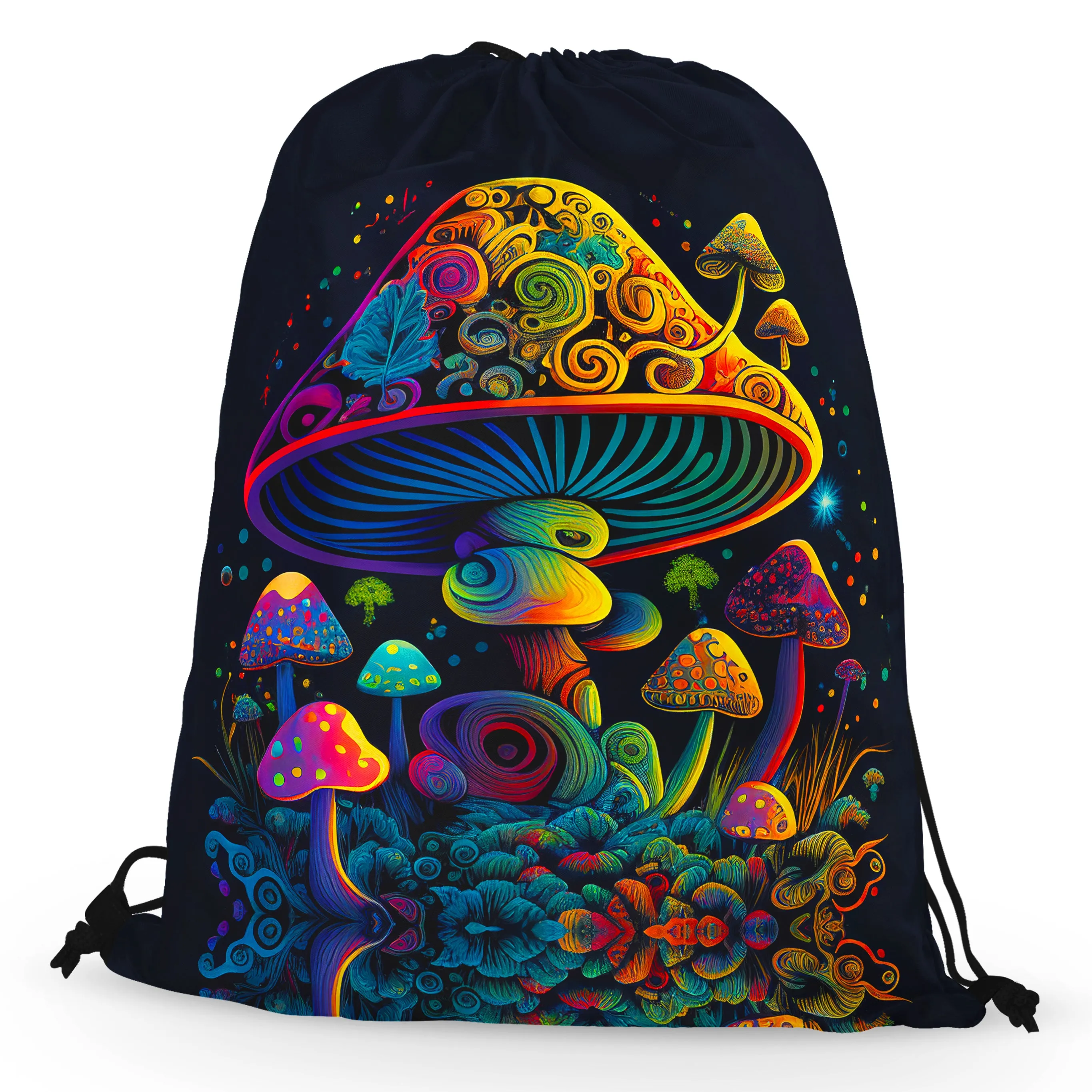 Shroom Melt Drawstring Bag