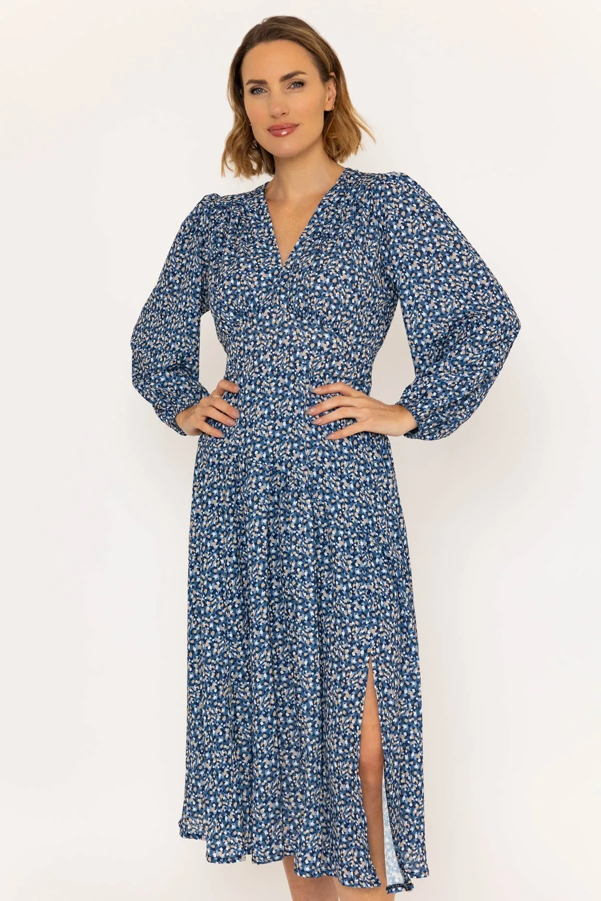 Siobhan Navy Midi Dress