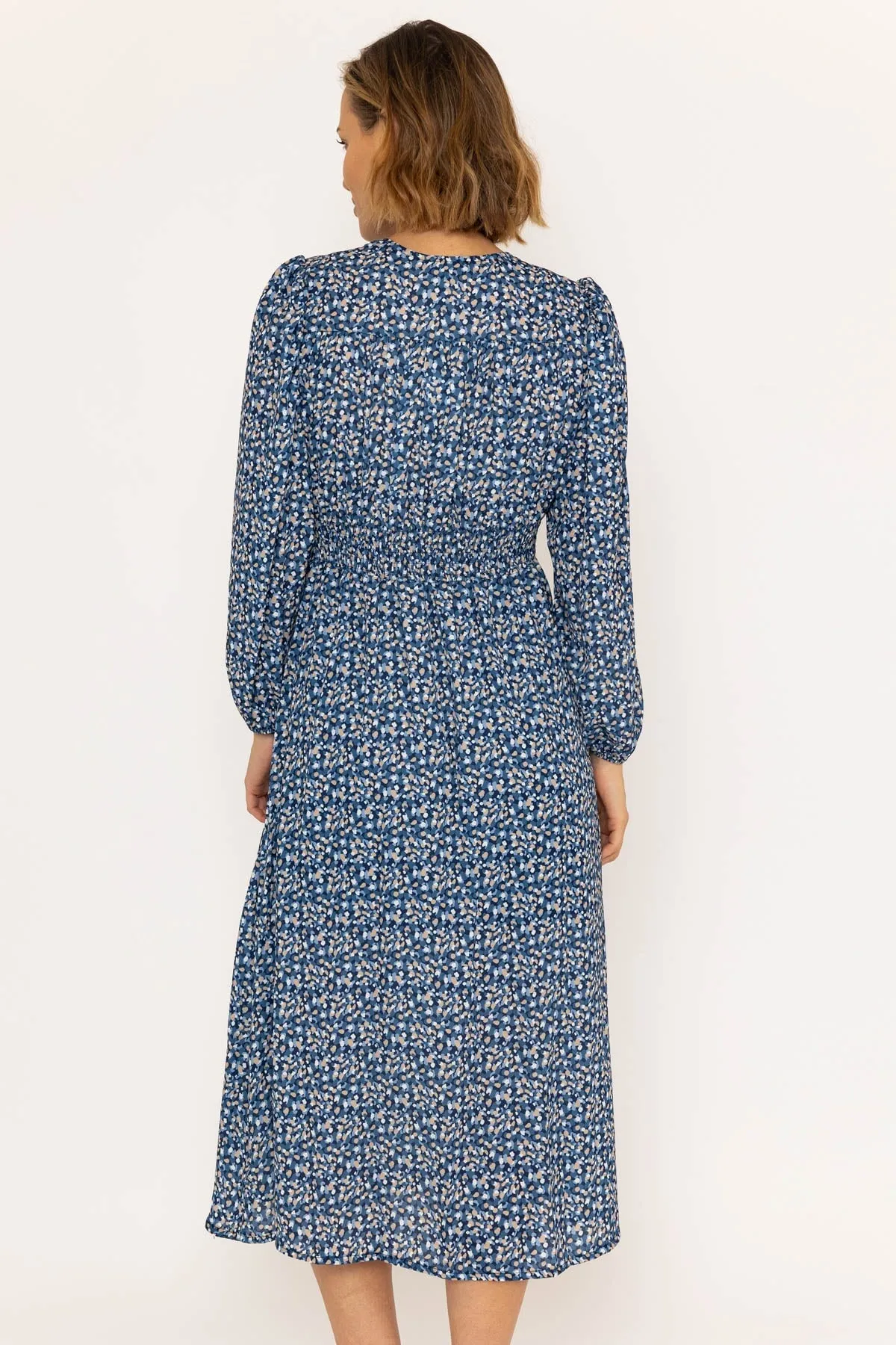 Siobhan Navy Midi Dress