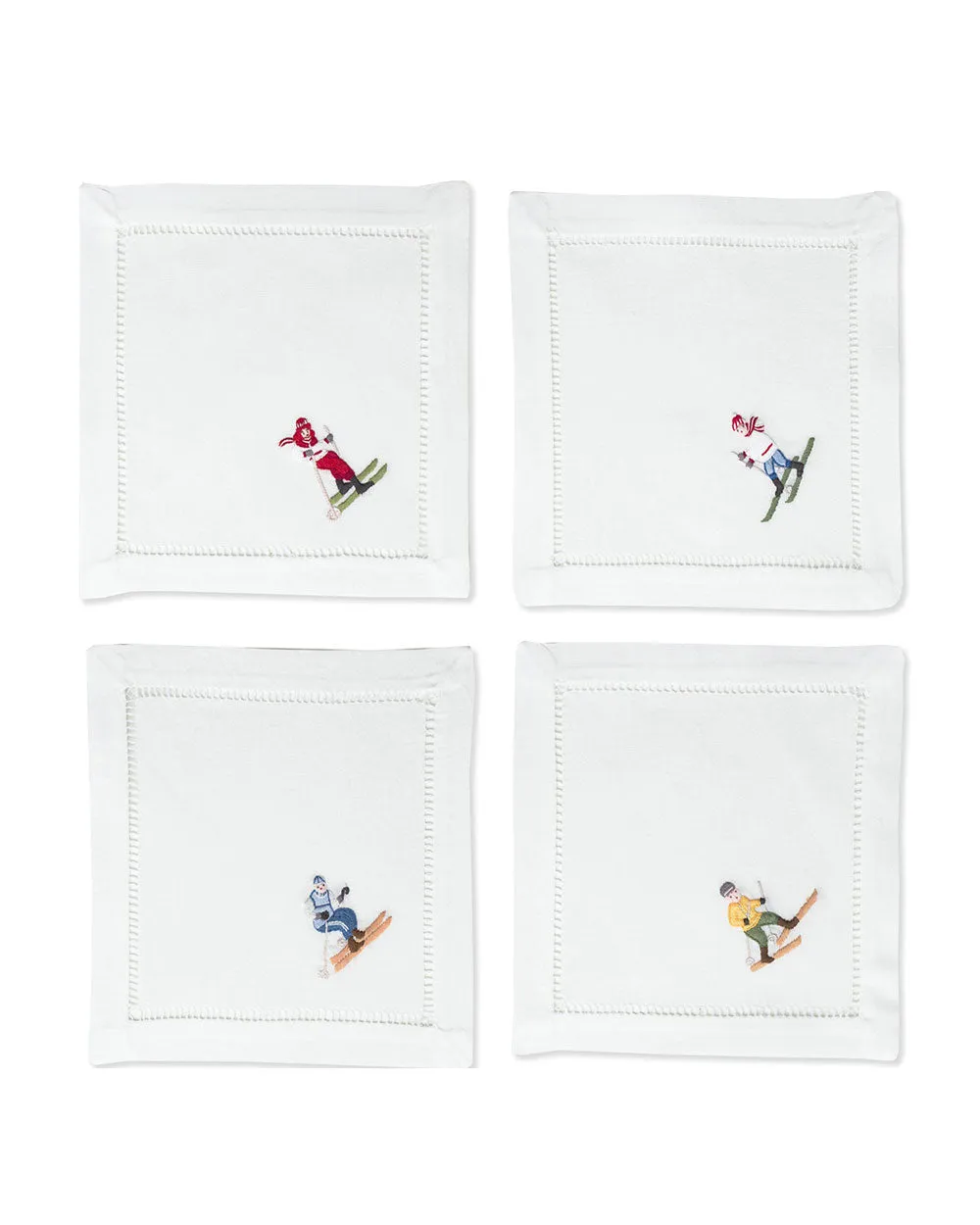 Skiers Cocktail Napkins Collection