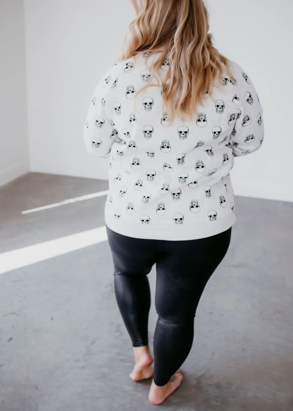 Skull Print Sweatshirt