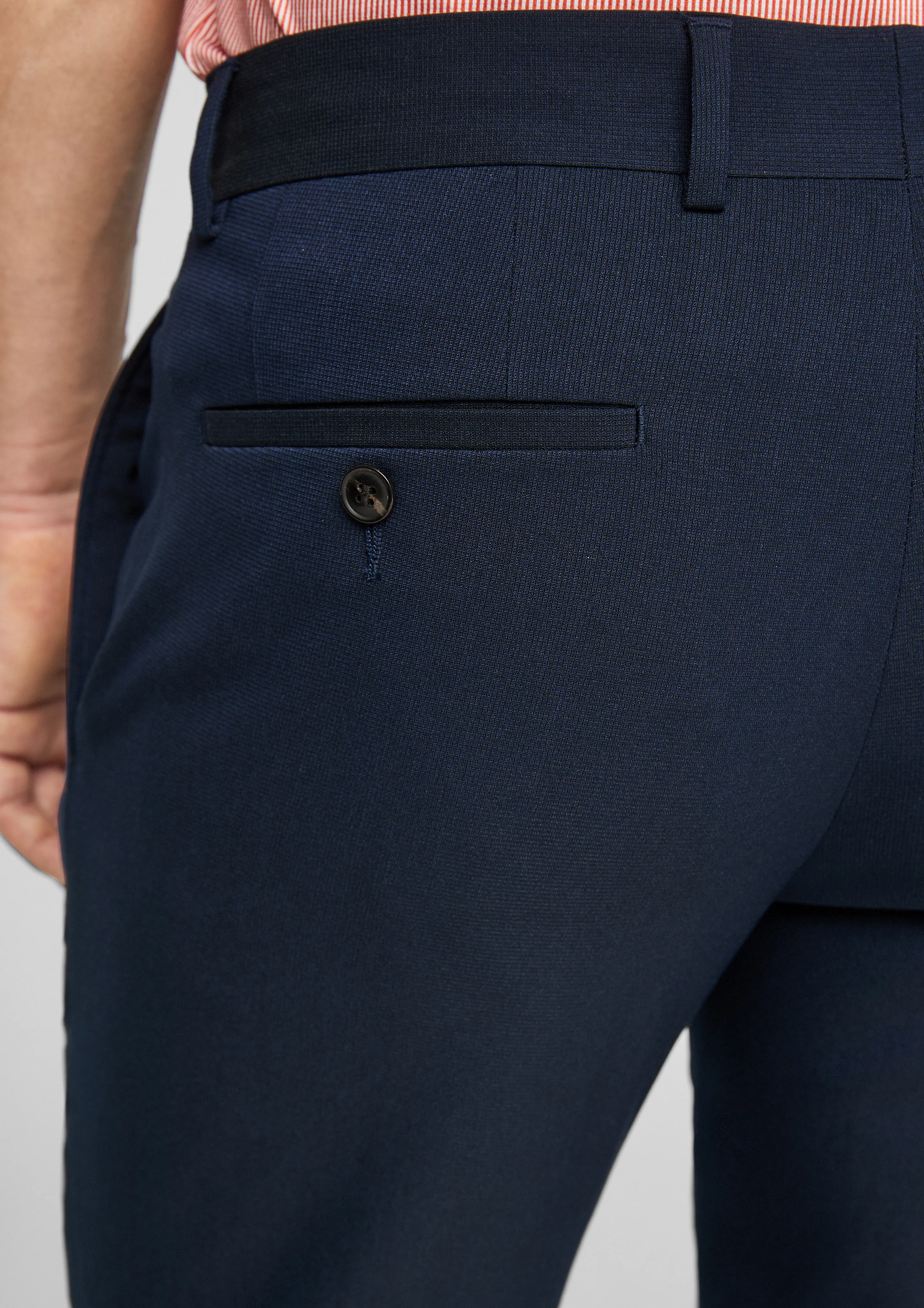 Slim Fit: Suit trousers with stretch for comfort