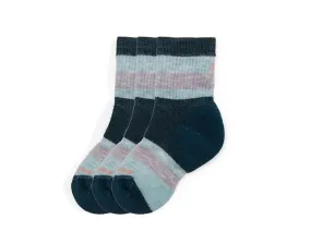 Smartwool Kids Hike Full Cushion Striped Crew Socks 3-Pack (Toddler/Little Kid/Big Kid)