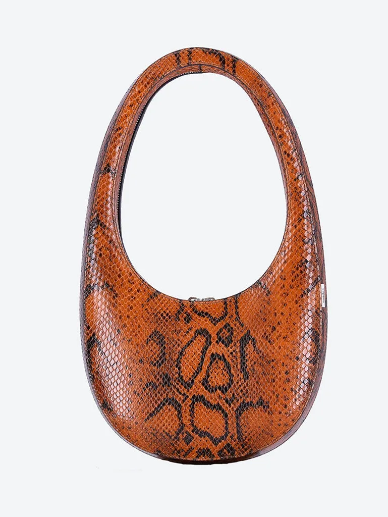 Snake print swipe bag