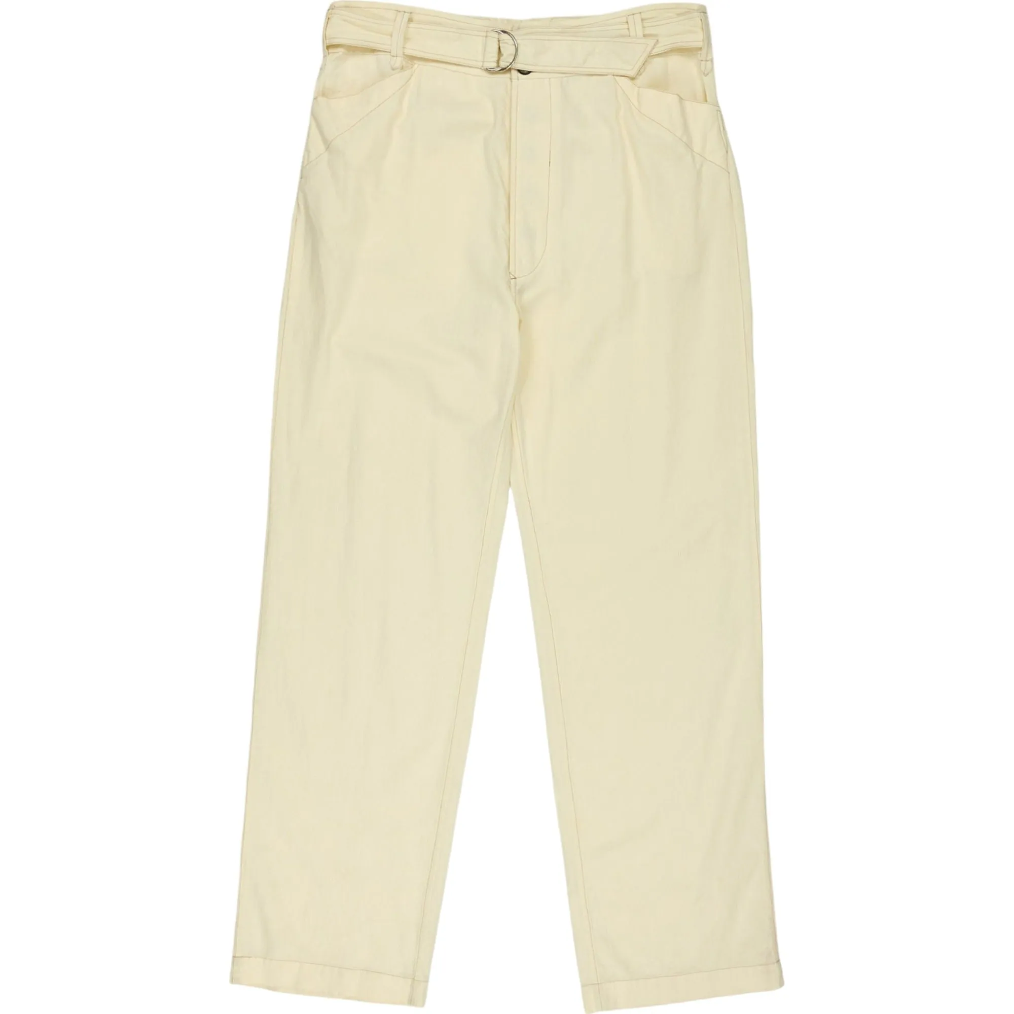 Soeur Cream Cotton Trousers