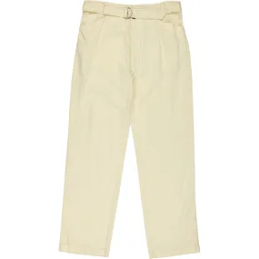 Soeur Cream Cotton Trousers