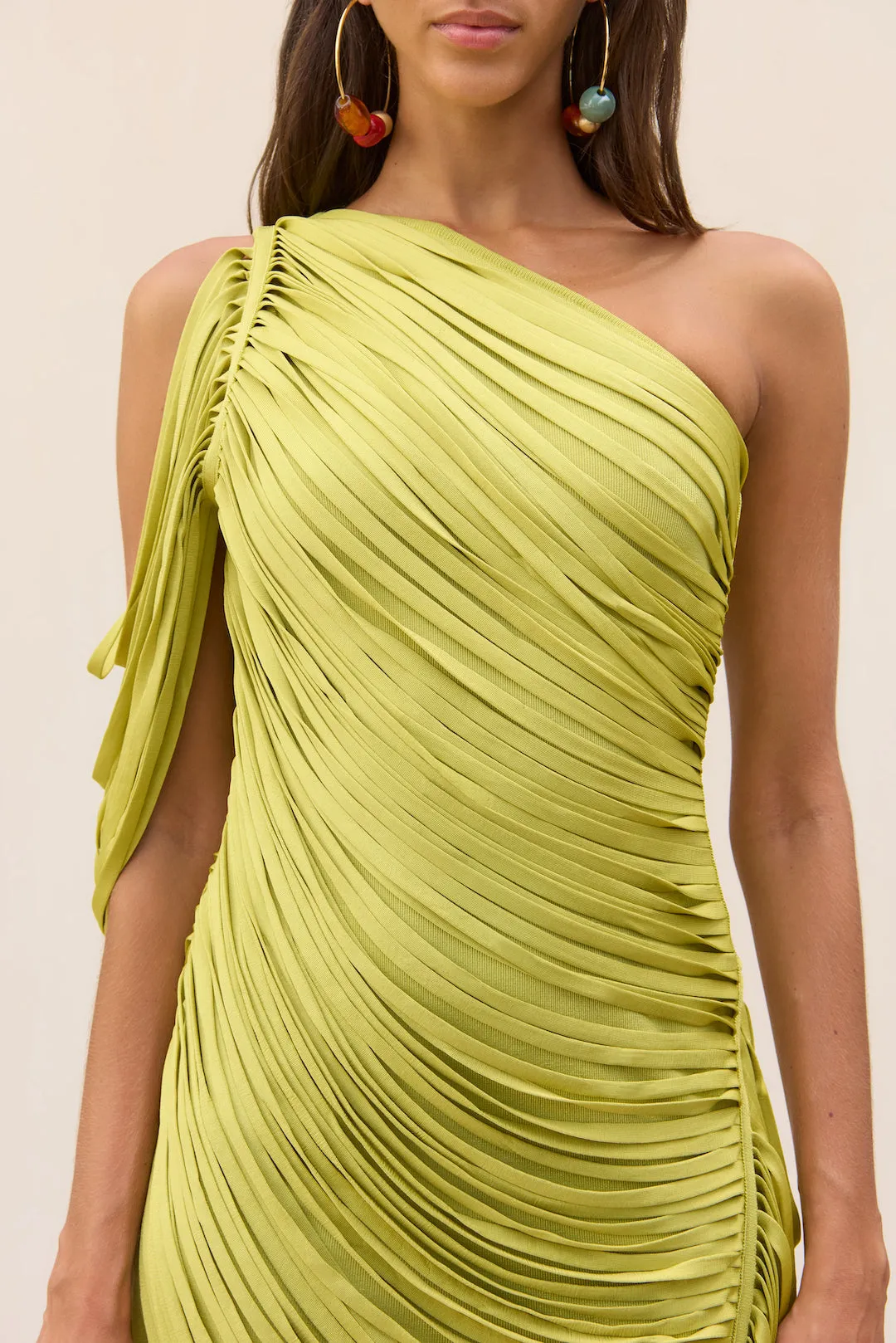 SONA KNIT DRESS - ALGAE