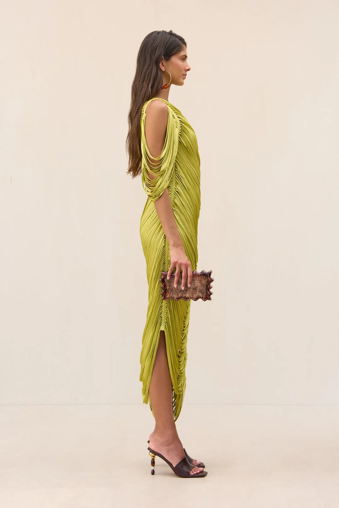 SONA KNIT DRESS - ALGAE