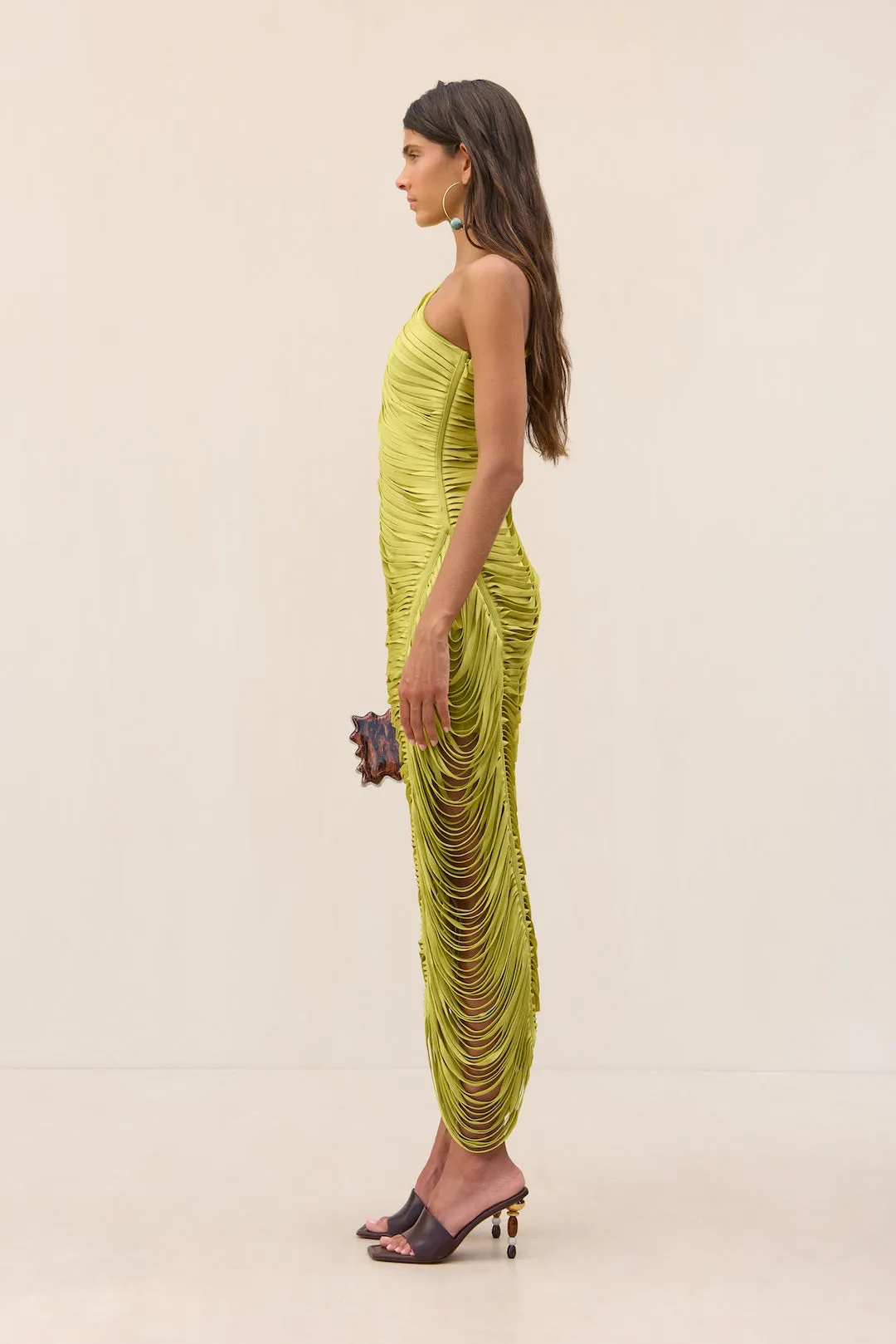 SONA KNIT DRESS - ALGAE