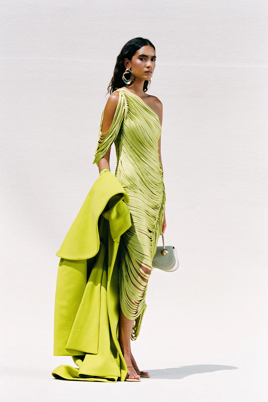 SONA KNIT DRESS - ALGAE