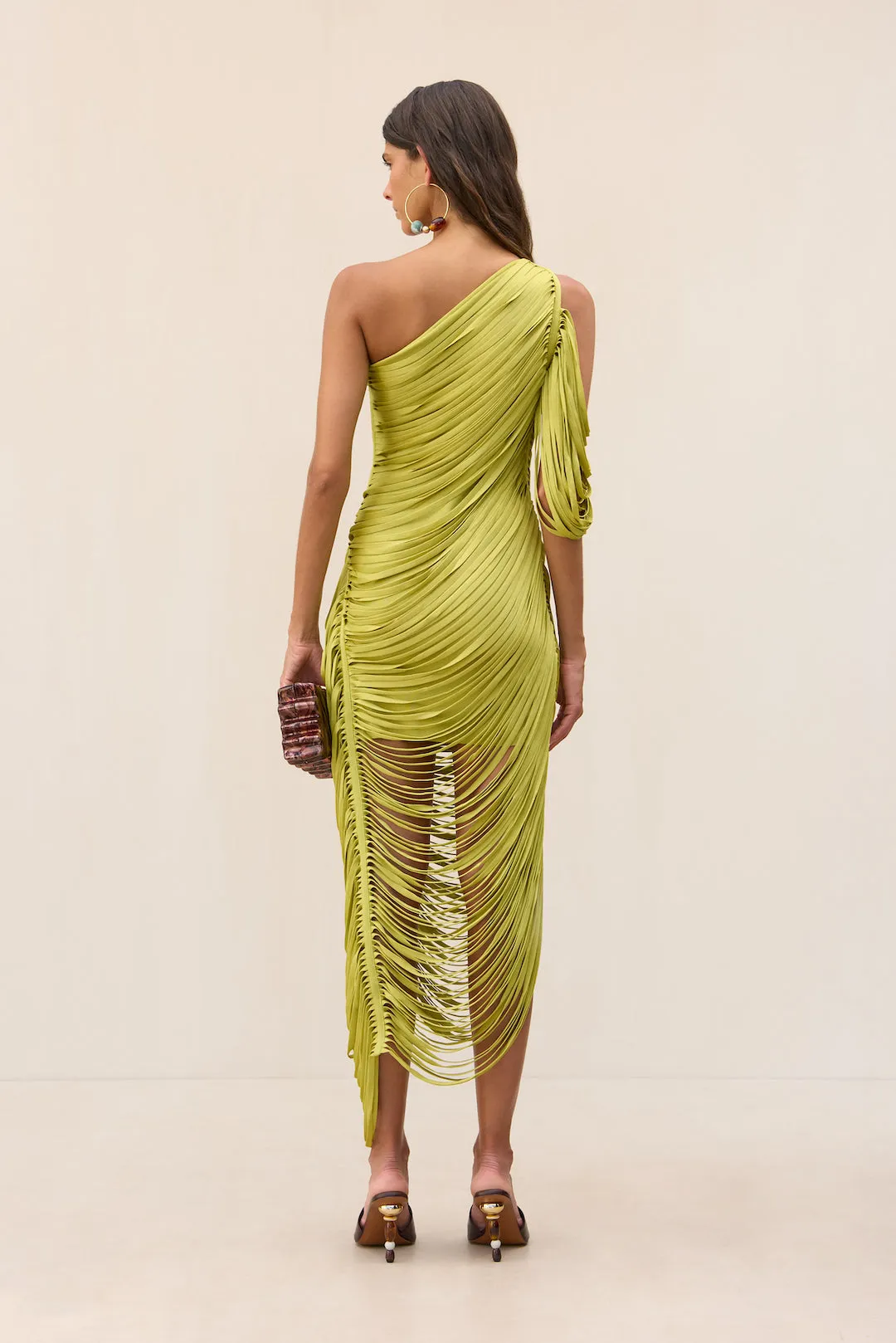 SONA KNIT DRESS - ALGAE