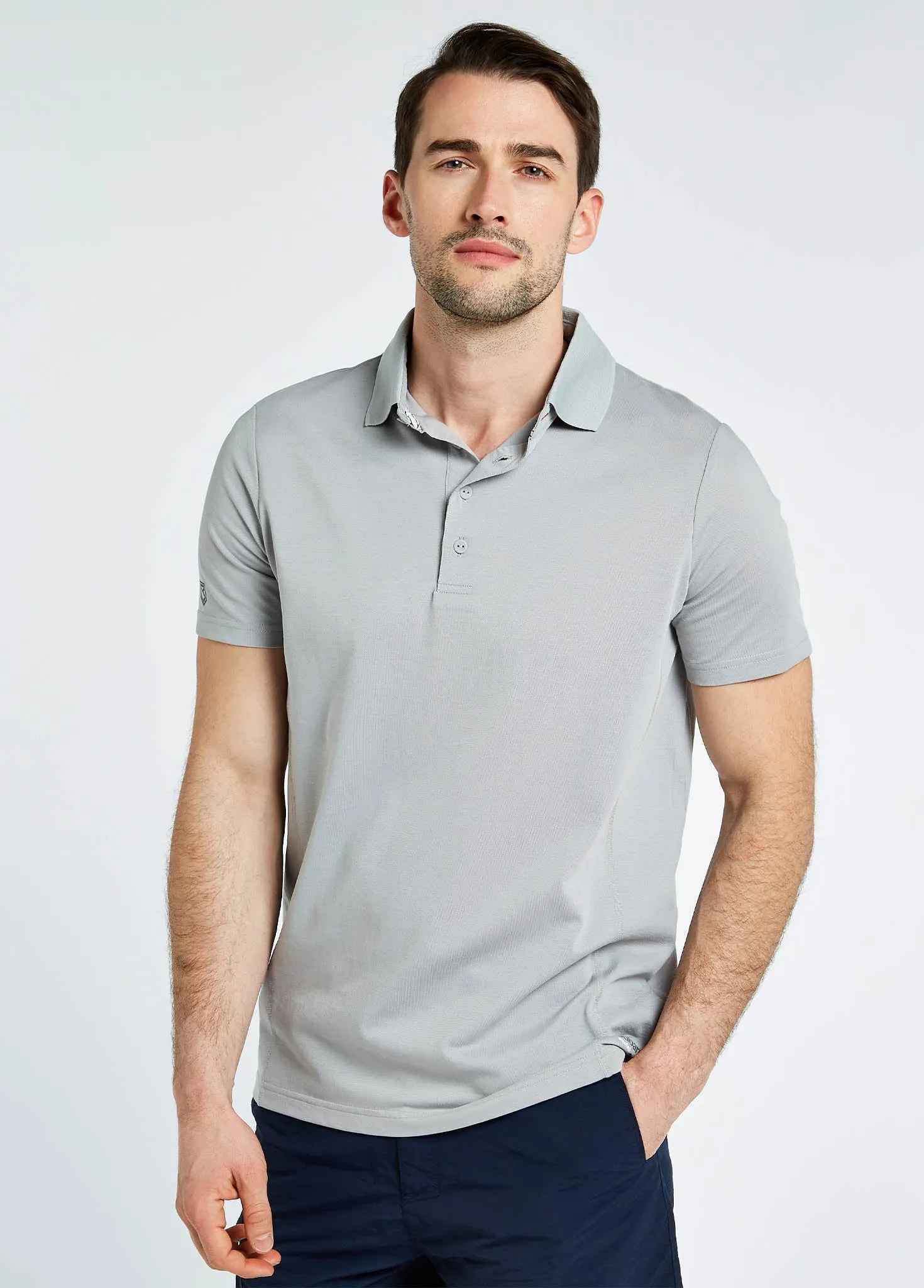 Sorrento Mens Short-sleeved Polo - Platinum