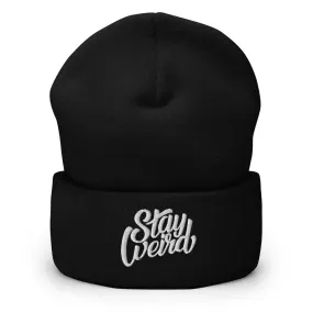 Stay Weird Beanie Hat | Black