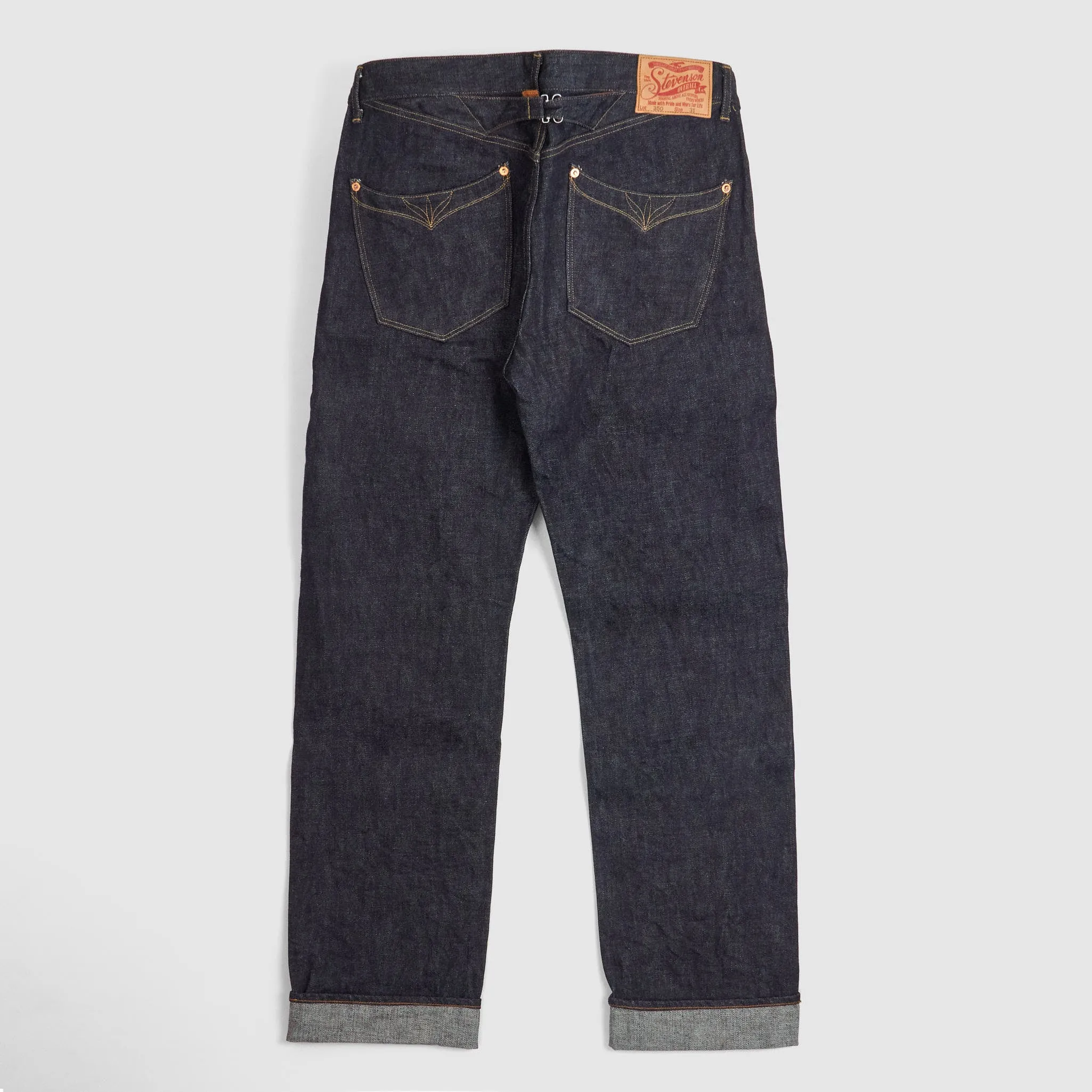 Stevenson Overall CO. Cinch Back Western Denim Jeans