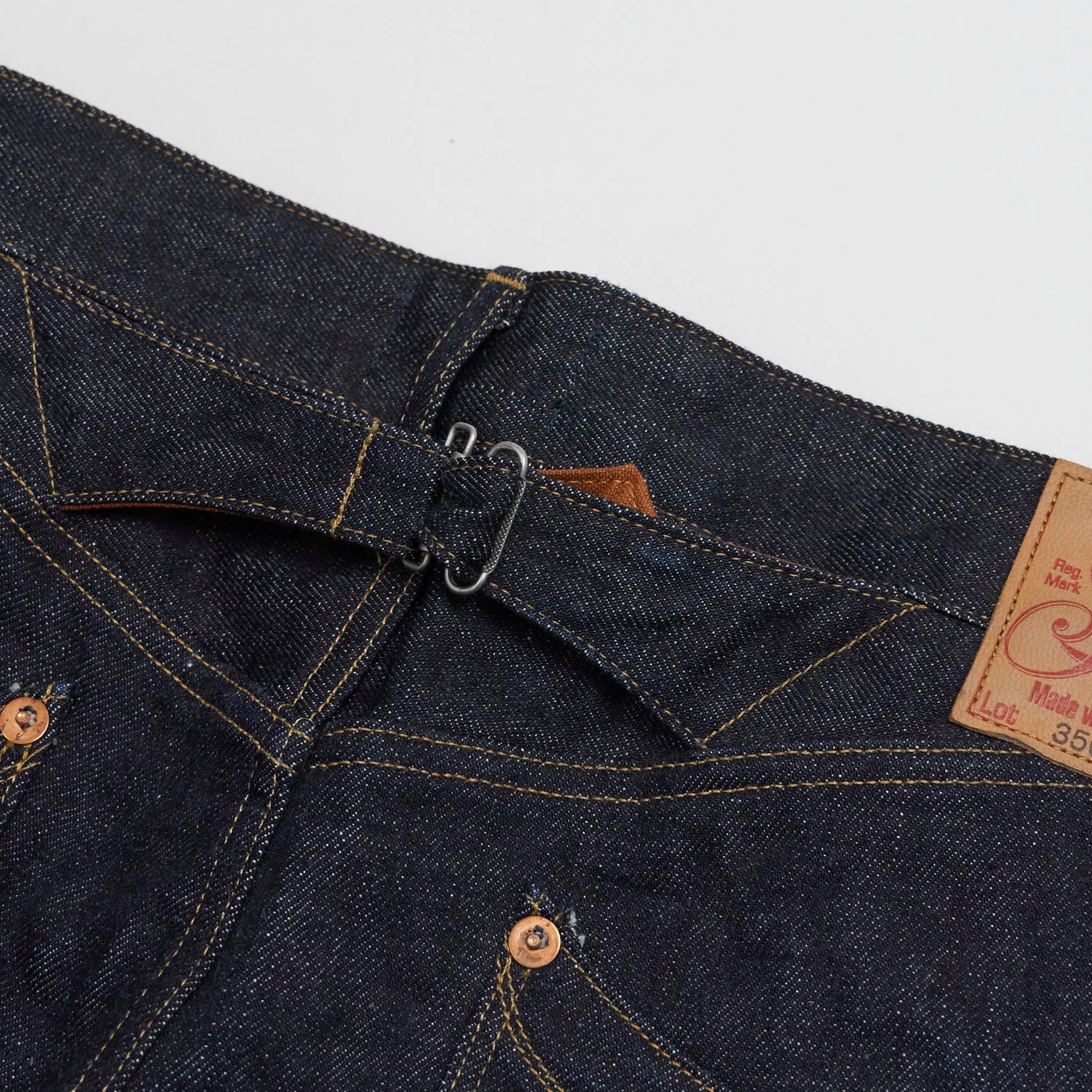 Stevenson Overall CO. Cinch Back Western Denim Jeans