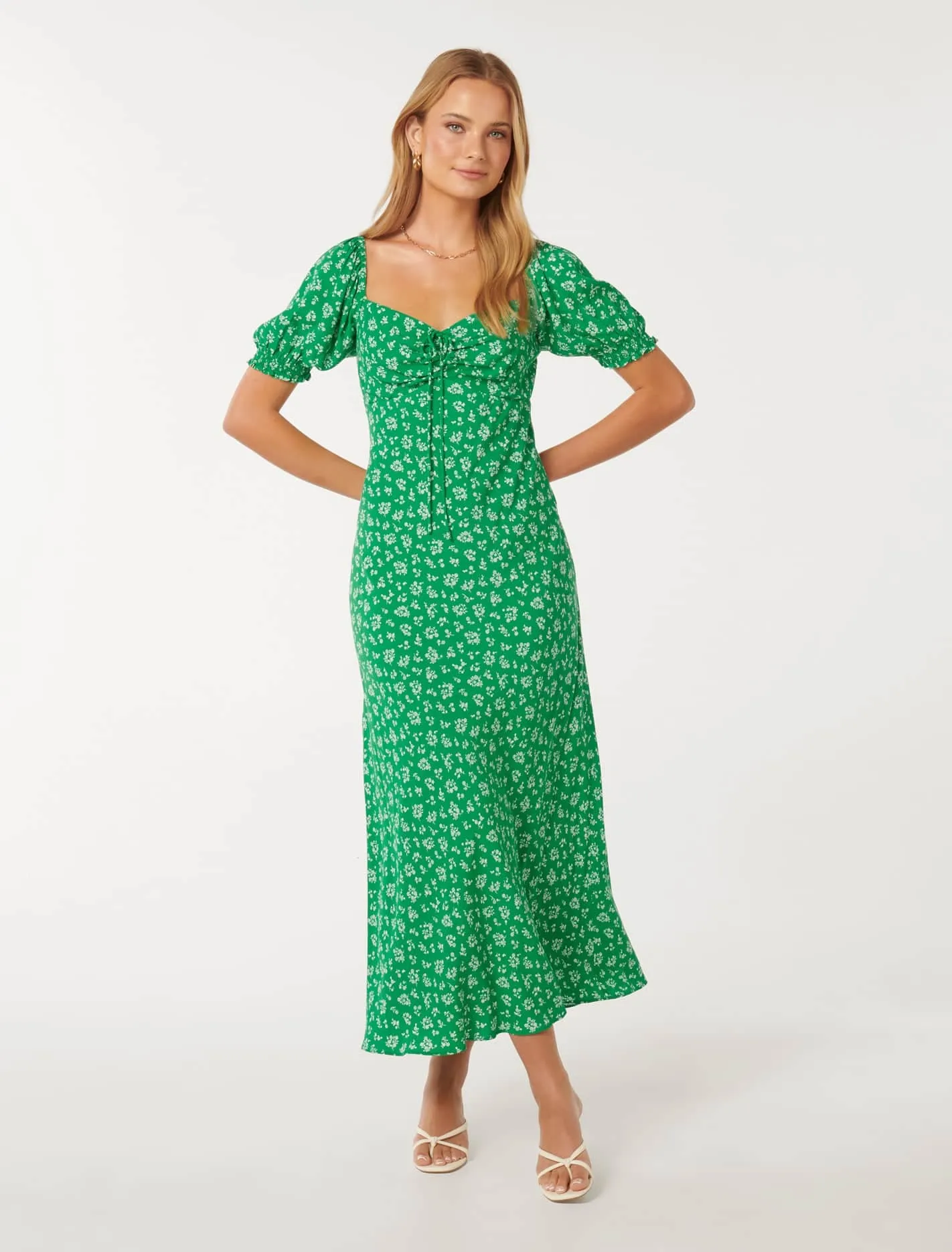 Stevie Puff-Sleeve Dress