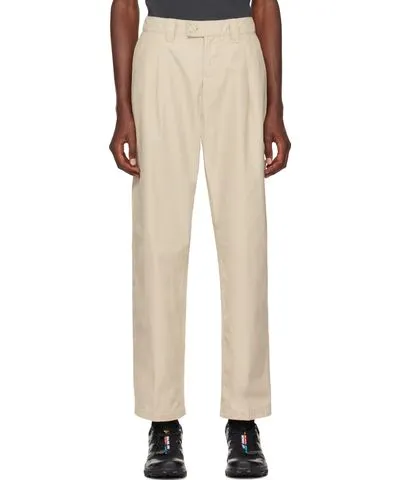 Stone Island Beige Logo Patch Trousers