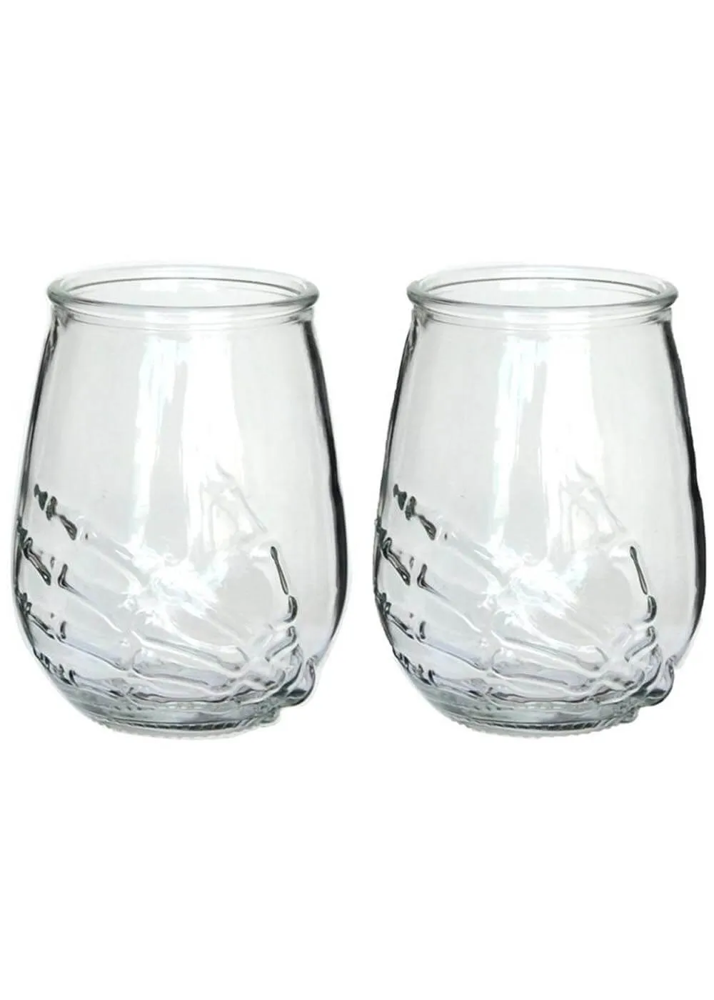 Succubus Skeleton Hand Drinking Glasses Set