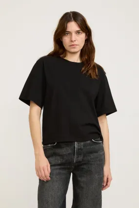 Sulma Drop Shoulder Tee Black