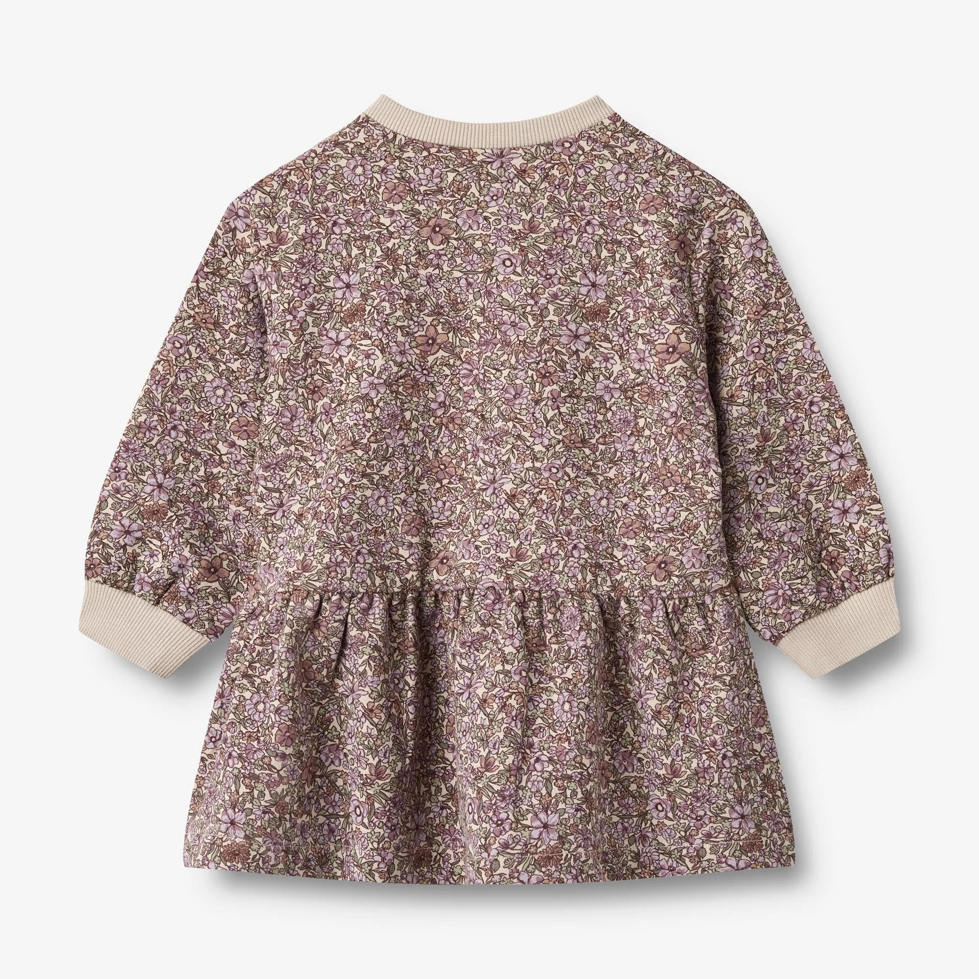 Sweat Dress Zenia - lilac flowers