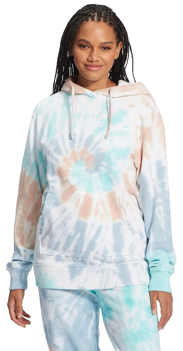 sweatshirt DC Dazed Hoodie - XWMG/Gossamer Pink Tie Dye - women´s