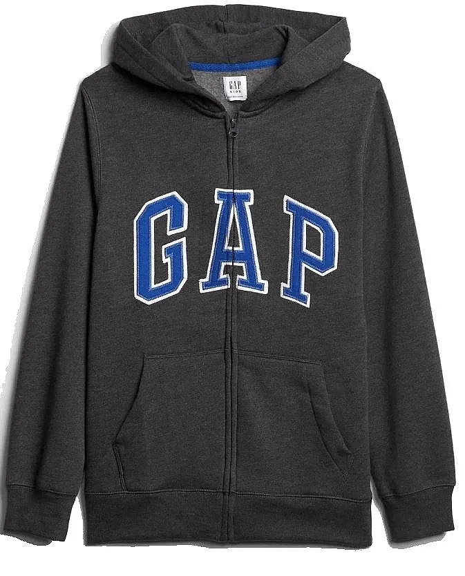 sweatshirt GAP V-New GAP Arch Zip - Charcoal Grey - boy´s