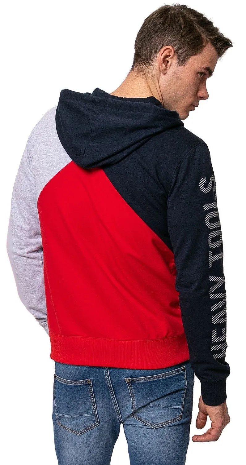 sweatshirt Heavy Tools Splash Zip - Red - men´s