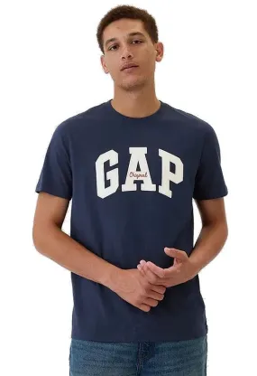 T-Shirt GAP V-Frch Everyday Soft Original Arch - Tapestry Navy - men´s